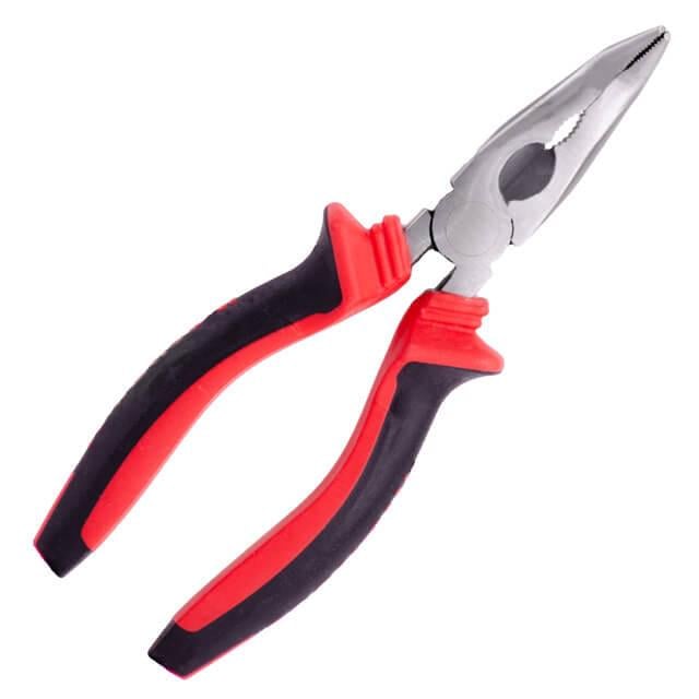 Щипці Intertool подовжені вигнуті 160 мм (NT-0146)