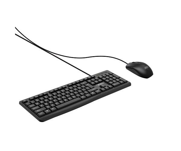 Клавиатура и мышь USB XO KB-03 проводная Black