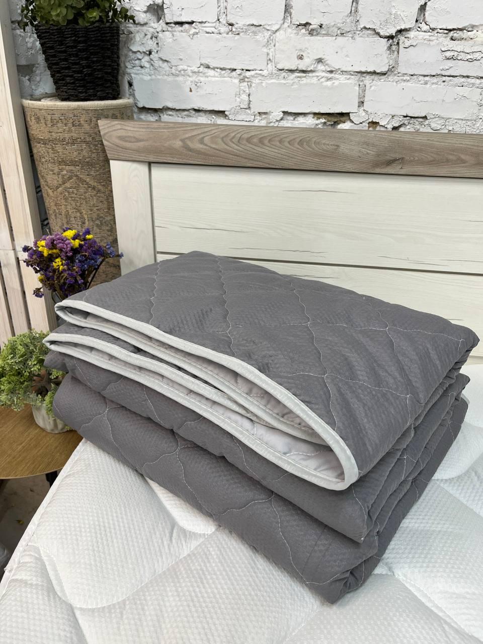 Одеяло холлофайбер/микрофибра 175х210 см Серый (Д-al-lito-kovdra25-002-02) - фото 3 Одеяло холлофайбер/микрофибра 175х210 см Серый (Д-al-lito-kovdra25-002-02) - фото 3