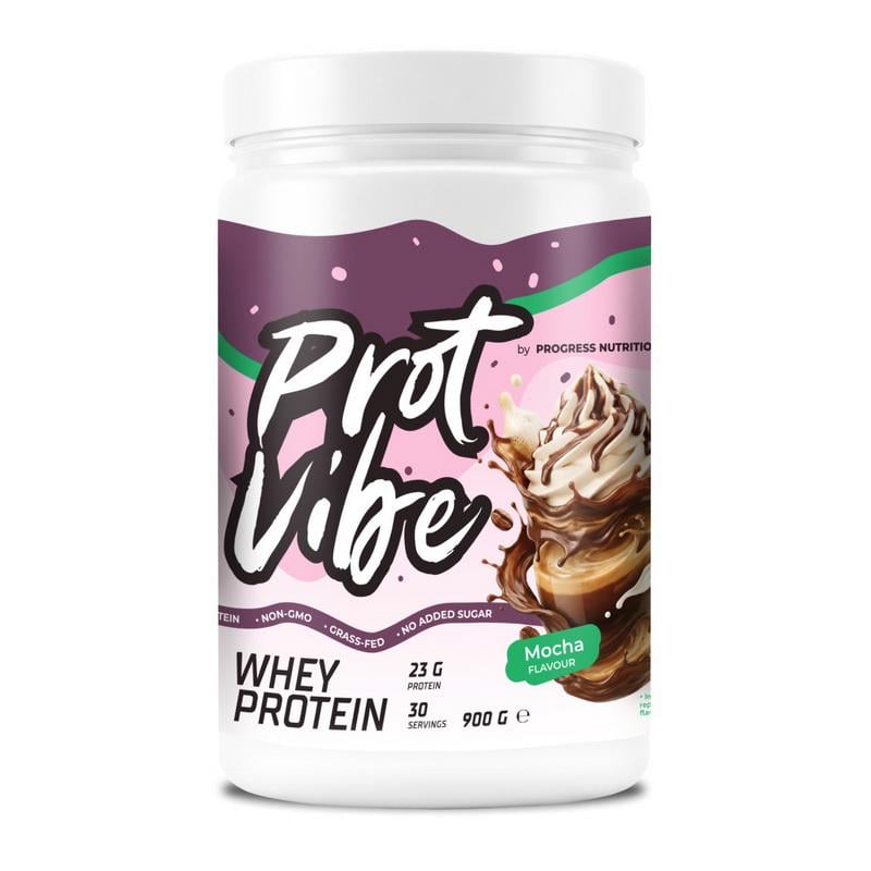 Протеїн Progress Nutrition Prot Vibe Whey Protein 900 г Мокко Протеїн Progress Nutrition Prot Vibe Whey Protein 900 г Мокко