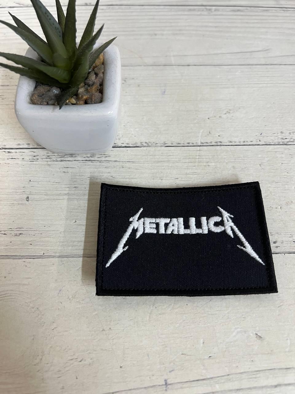 Шеврон Нашивка "Metallica" 90х60 мм Шеврон Нашивка "Metallica" 90х60 мм