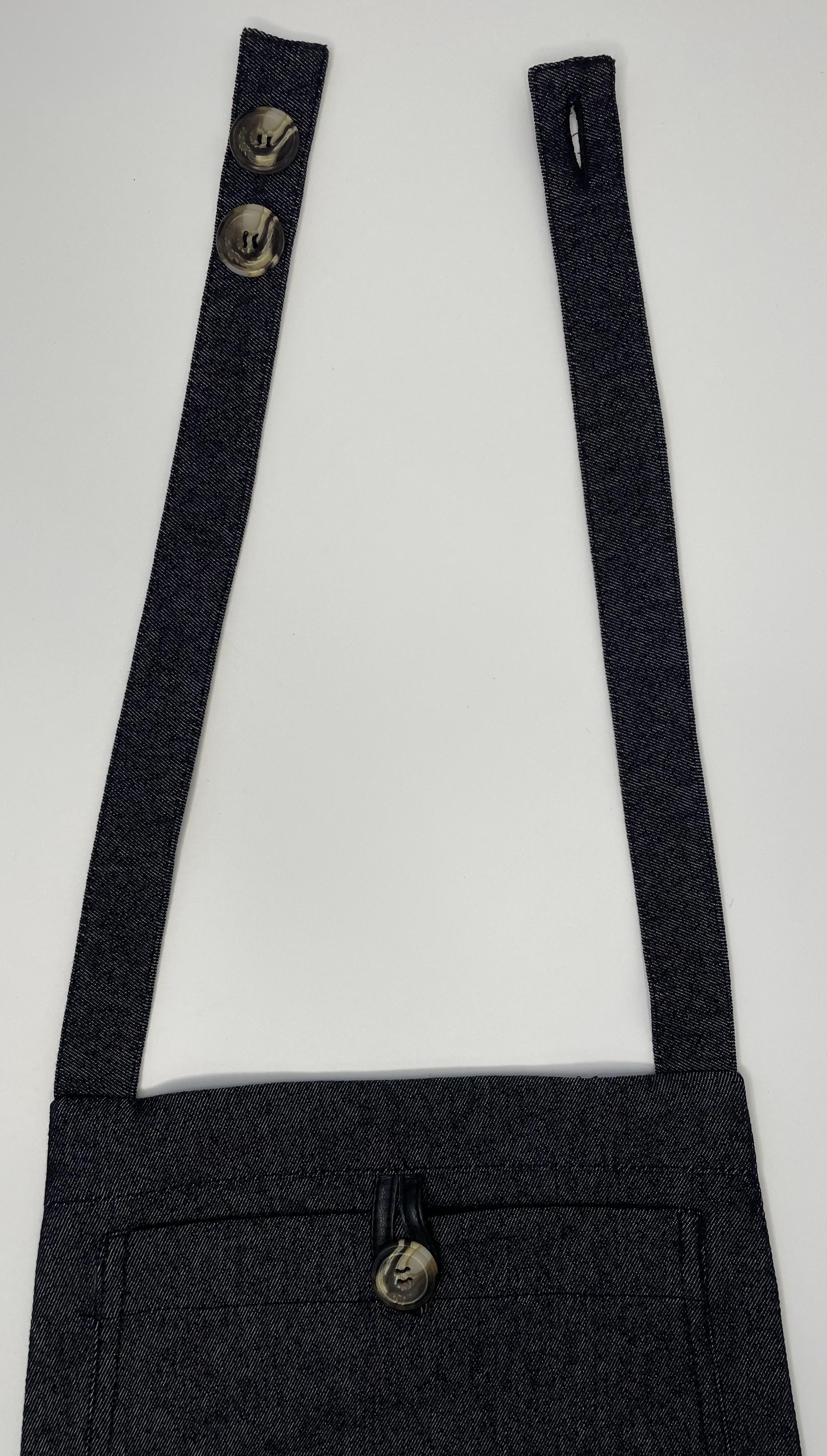 Фартук джинсовый Темно-синий - фото 6