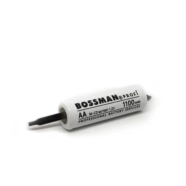 Аккумулятор промышленный Bossman Profi Ni-Cd 1,2V 1100mAh AA/HR6 с контактами под пайку (BSM-AA1100U)