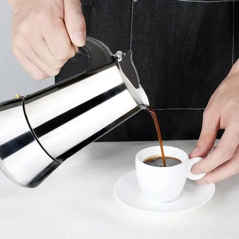 Гейзерна кавоварка Unique UN-1902 нержавіюча сталь 270 мл (23913135) - фото 4 Гейзерна кавоварка Unique UN-1902 нержавіюча сталь 270 мл (23913135) - фото 4