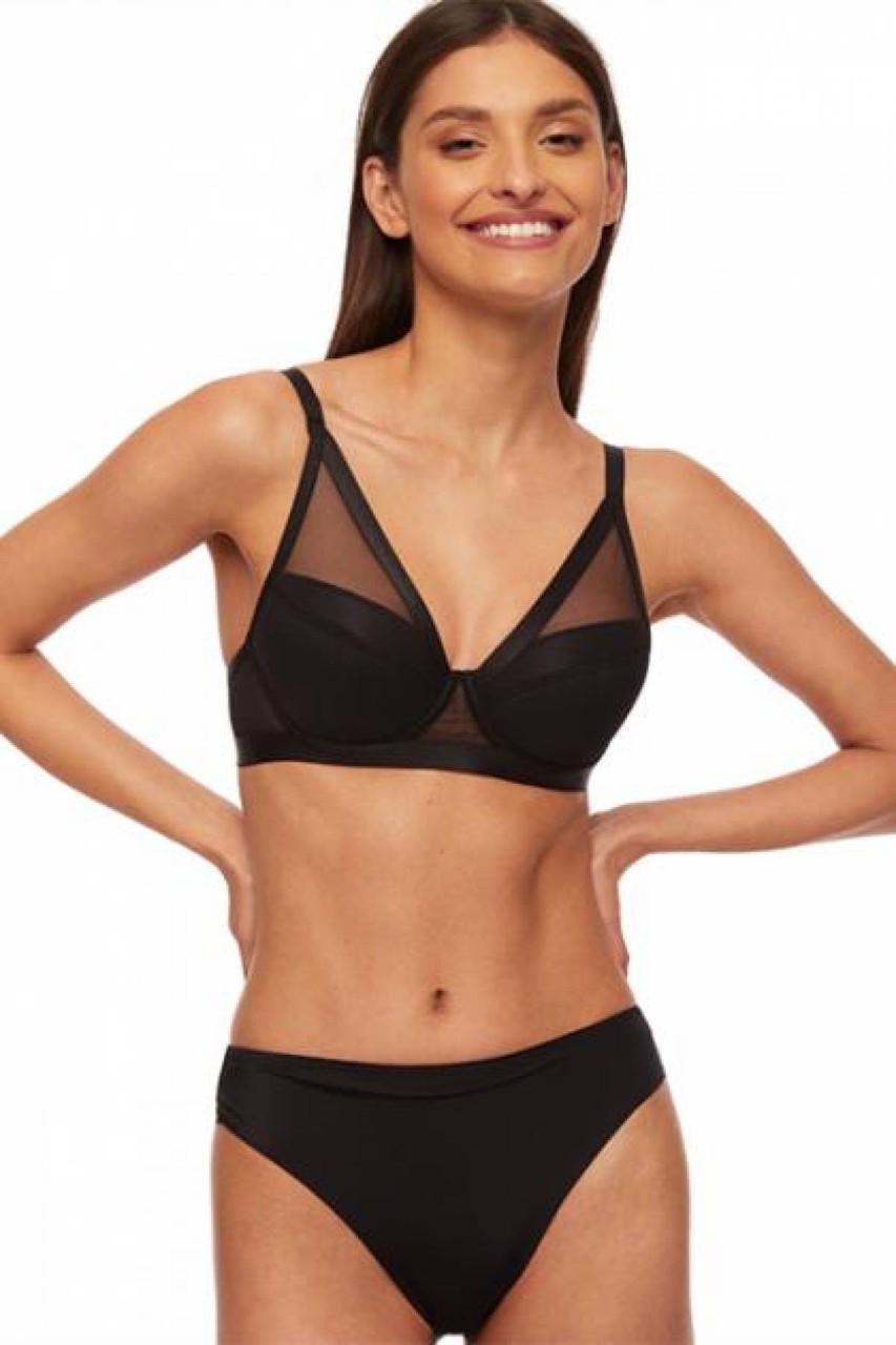 Бюстгальтер push-up із вкладишами Kinga PU-750 czarny 75D Чорний (1979415386) - фото 2