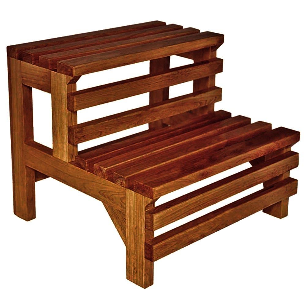 Скамейка-ступенька из дерева Тринити Шафран (ССТ-000606)