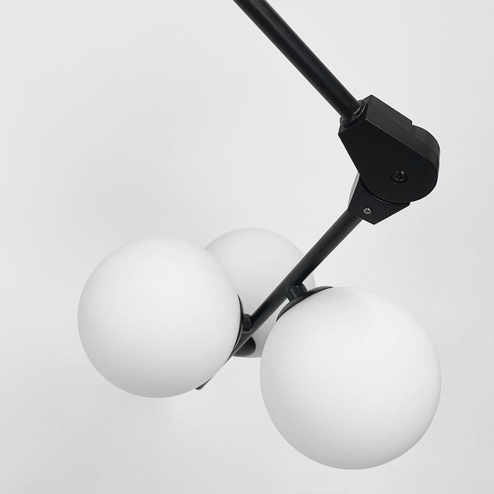 Люстра з 12 білими плафонами 105х70 см Чорний (BM 64/12 BK/WT) - фото 7 Люстра з 12 білими плафонами 105х70 см Чорний (BM 64/12 BK/WT) - фото 7