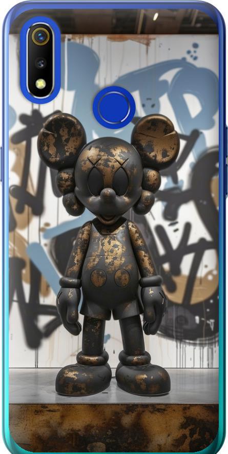 Чехол на Realme 3 Bronze kaws v2 (6098u-1869-42517)