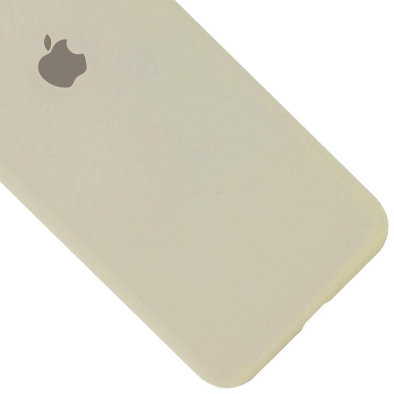 Протиударний чохол Silicone Case Full Protective (AA) для Apple iPhone X (5.8") / XS (5.8") Бежевий / Antigue White - фото 3