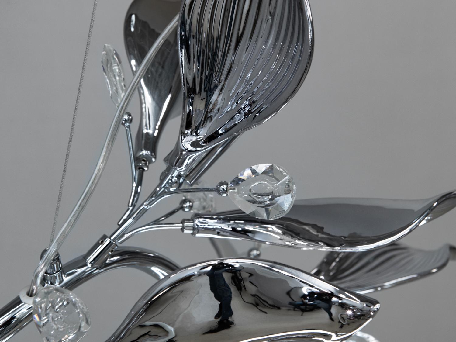 Люстра з порцеляновими елементами на 9 ламп (7229-9PL HR) - фото 4