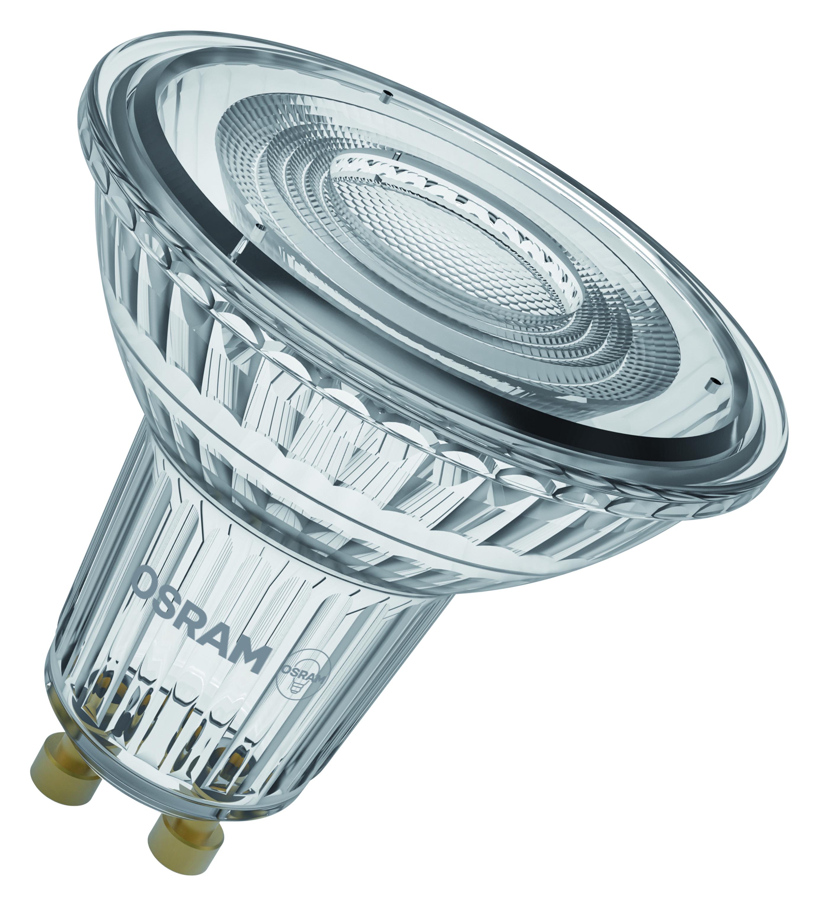 Лампа LED Osram PAR16 6,1W 230V 575lm 2700K GU10 DIM 50x52 мм рефлекторна (4099854456930)