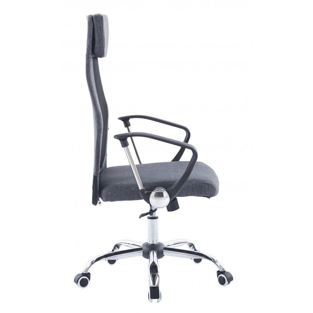 Офісне крісло на колесах Сірий (368189) - фото 3 Офісне крісло на колесах Сірий (368189) - фото 3