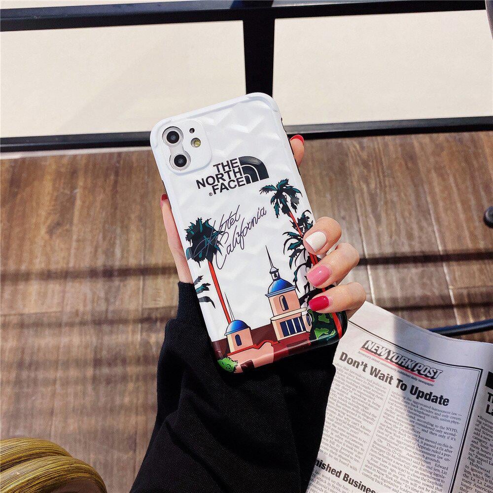 Чехол для iPhone 11 Pro Max The North Face "Отель Калифорния" Белый