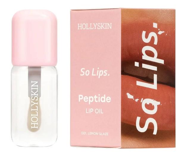 Масло для губ увлажняющее HOLLYSKIN So Lips Peptide Lip Oil 001 Lemon Glaze 4 мл