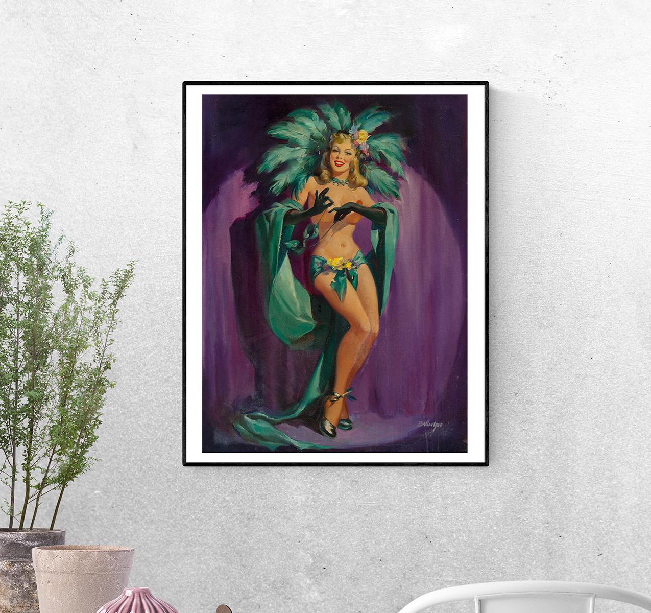 Постер Блондинка на сцене. Джойс Баллантайн формат А-5 (pin_up010266_Poster)