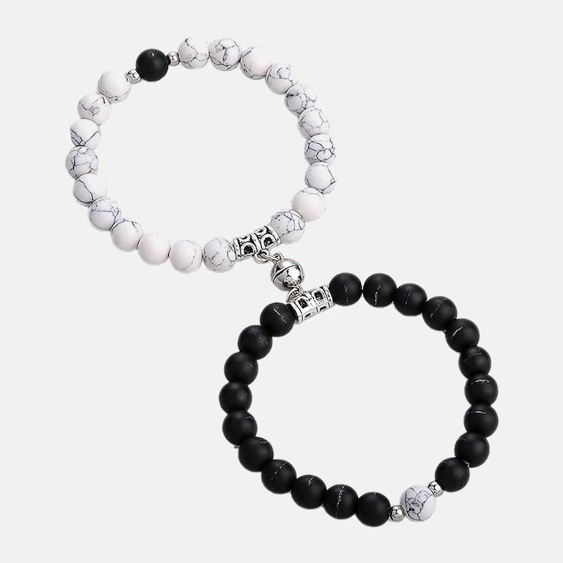 Парные браслеты Volcanic Lovers из натурального камня