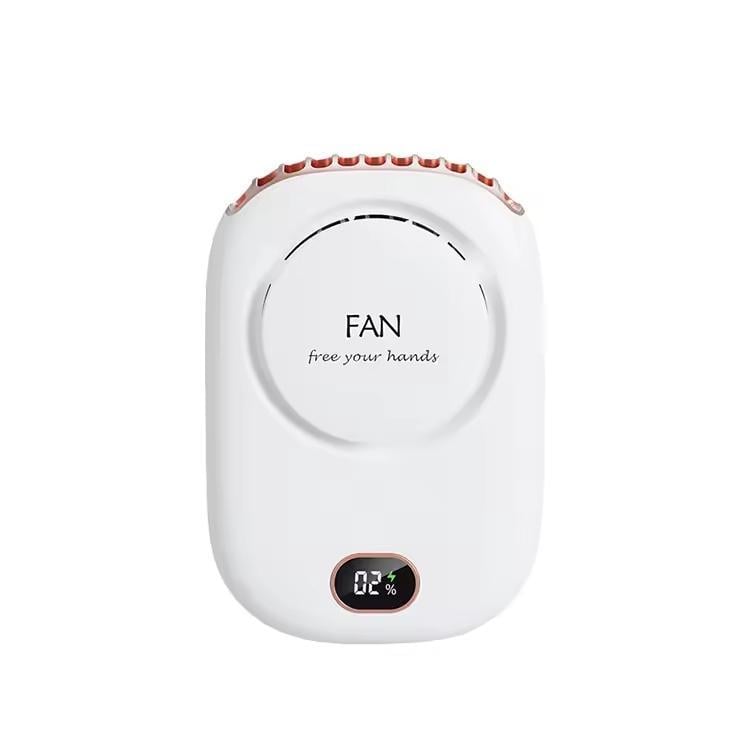 Портативный вентилятор FAN DQ203 на шею с аккумулятором USB Type-C LED White