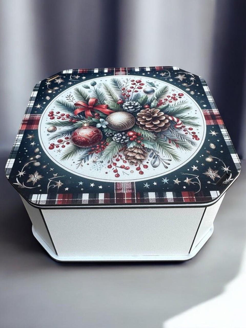 Подарочная коробка квадратная №12 ХДФ 29x29x10 см (2430626642)