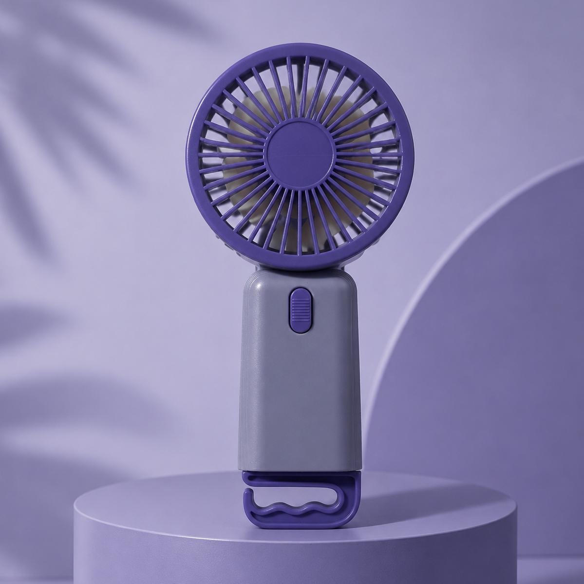 Вентилятор мини-аккумуляторный Multi Functional Fan 1,11W Фиолетовый (1011156-Violet-3)