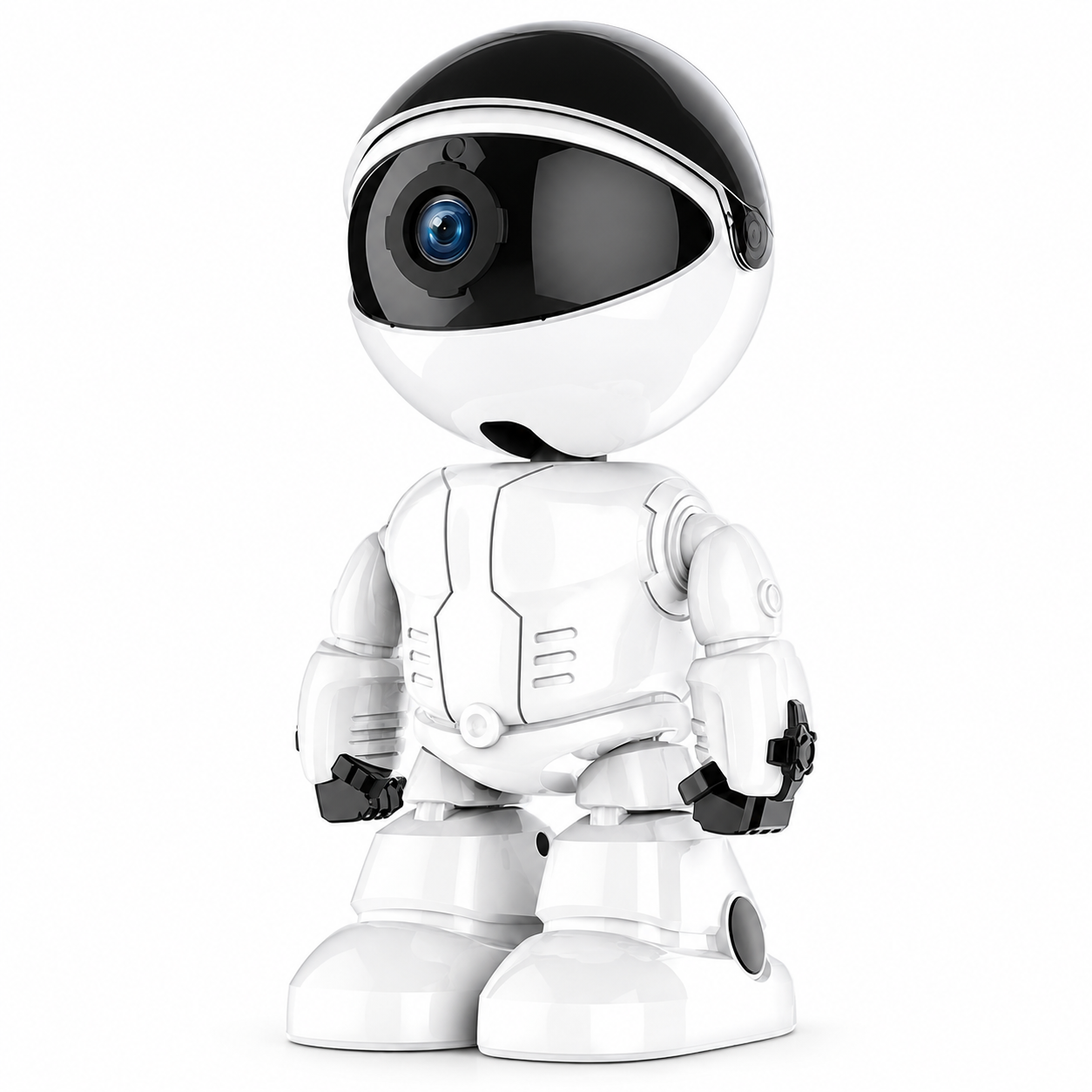 Поворотная IP-камера видеонаблюдения Робот BK322-01 Full HD 1080p Белый (63719)