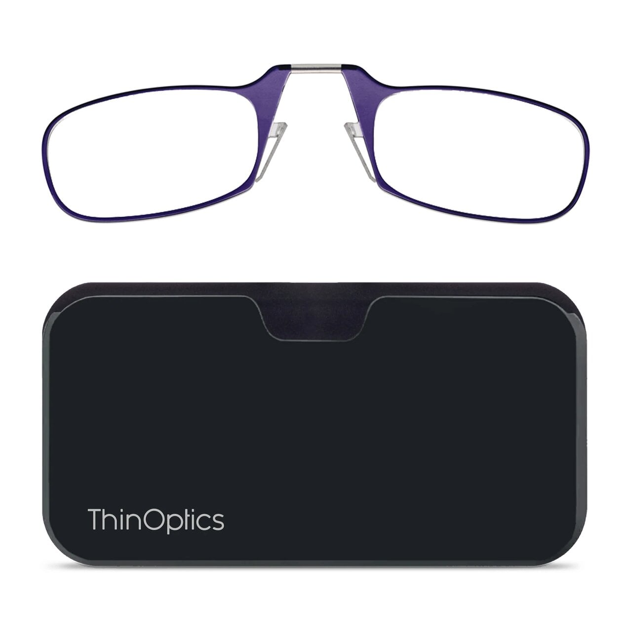 Очки для чтения Thinoptics с классическим черным чехлом/диоптрий '+2,50 Фиолетовый (2.5PURBUP)