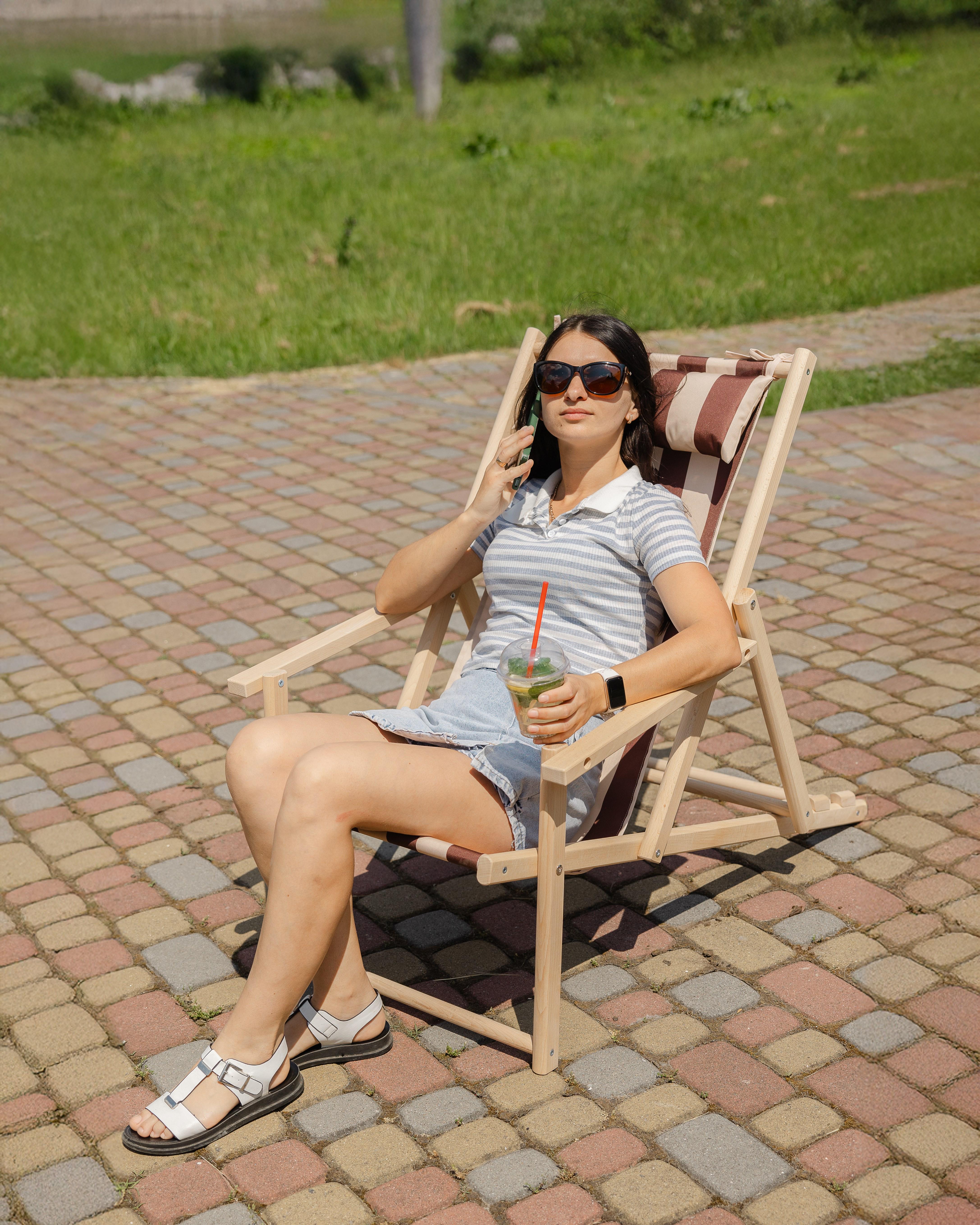 Шезлонг дерев'яний розкладний XRmaster з підлокітниками та підголовником Коричнево-білий (0002248) - фото 8 Шезлонг дерев'яний розкладний XRmaster з підлокітниками та підголовником Коричнево-білий (0002248) - фото 8