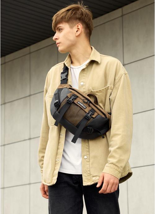 Поясная сумка мужская с отделением для планшета Sambag Хаки (883038721)