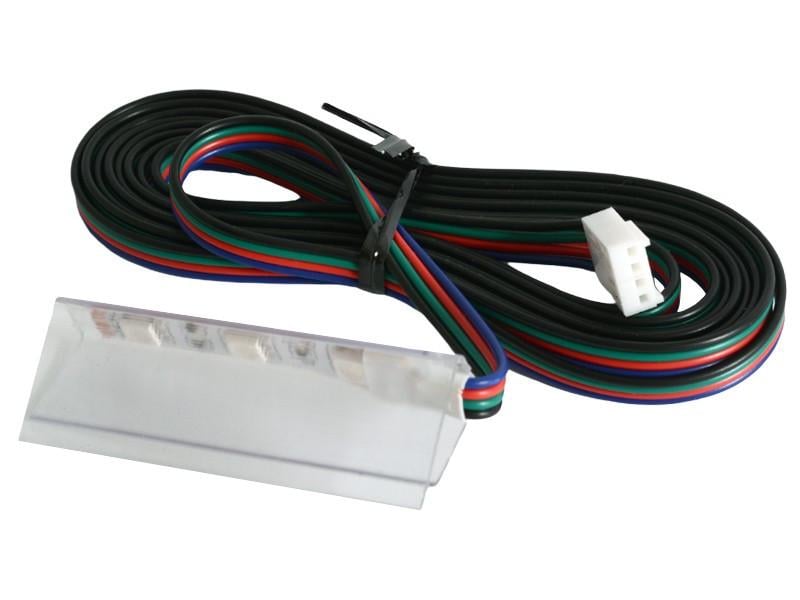 Клипса светодиодная пластиковая LEDUA для подсветки стеклянных полок 12В 0.72Вт RGB (35502516) Клипса светодиодная пластиковая LEDUA для подсветки стеклянных полок 12В 0.72Вт RGB (35502516)