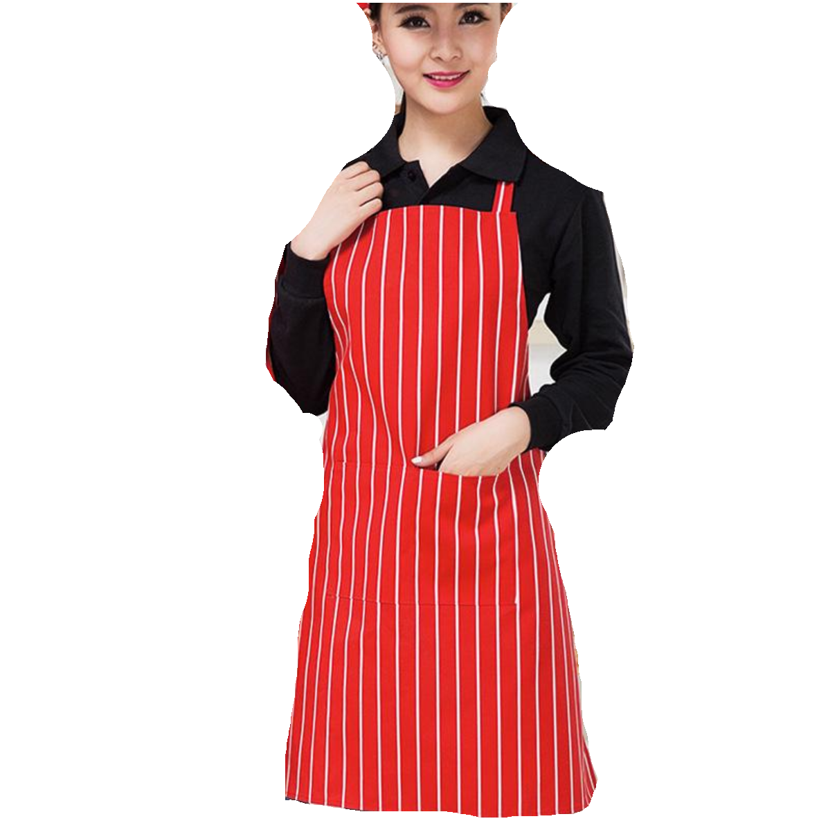 Фартук кухонный с полосами 11265 78х60 см Красный (4570846) Фартук кухонный с полосами 11265 78х60 см Красный (4570846)