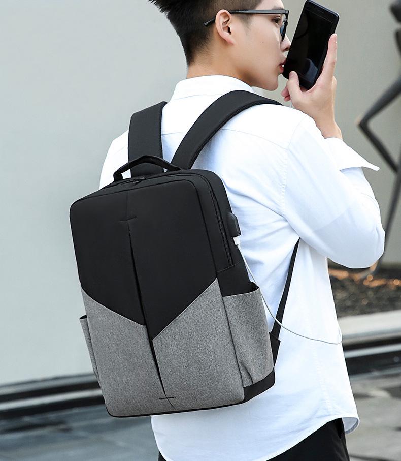 Рюкзак протиударний для ноутбука 15,6" 3в1 Чорний/Сірий (IBN032BS) - фото 16