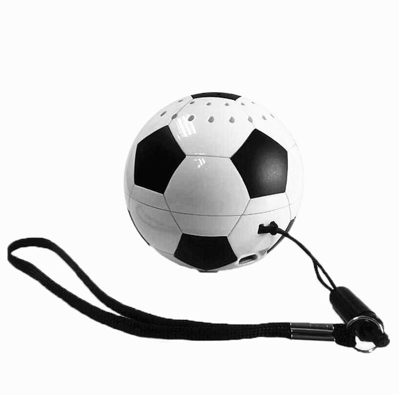 Бездротова Bluetooth колонка SUNROZ Football у вигляді м'яча 67 мм Чорно-Білий (SUN0307)