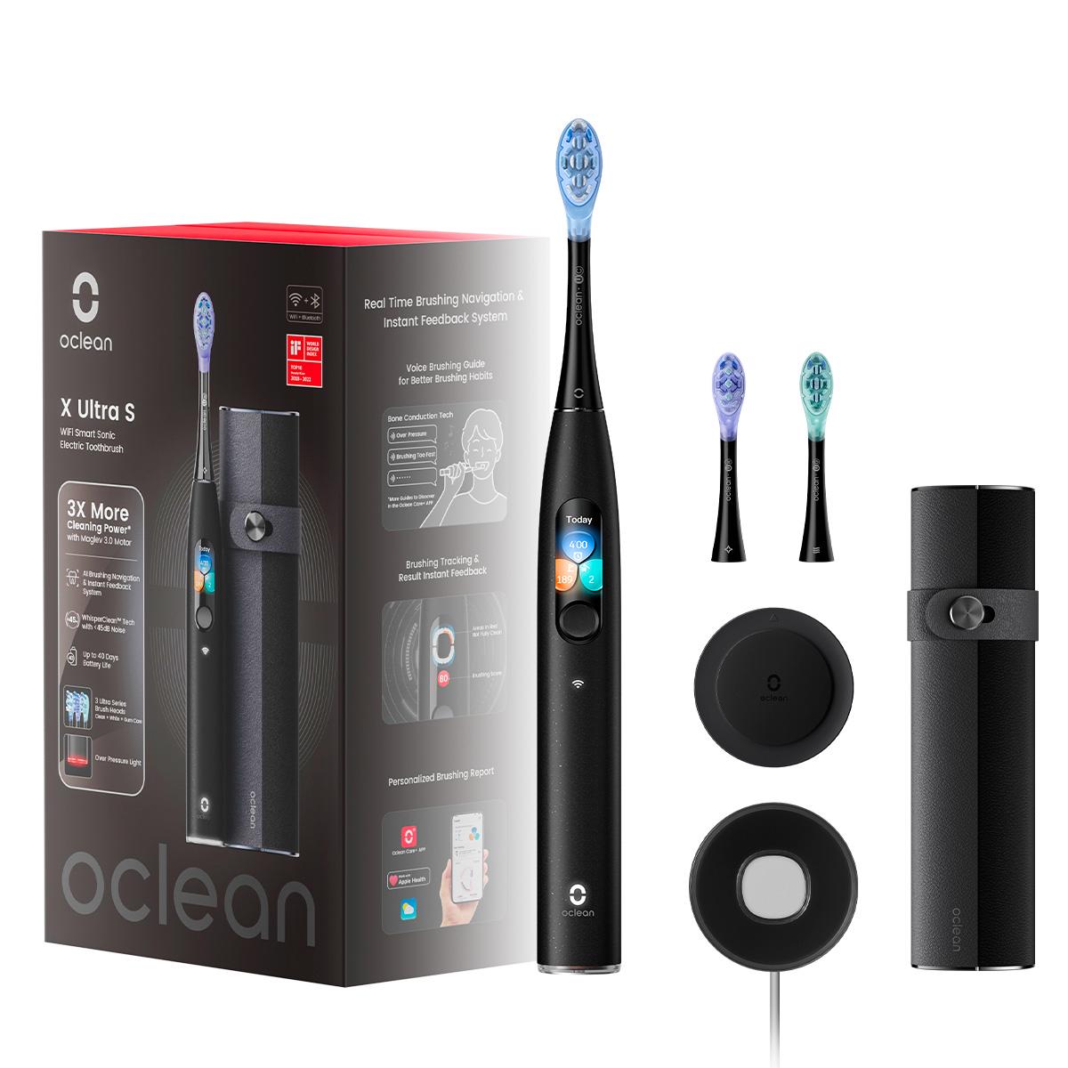 Електрична зубна щітка Oclean X Ultra Set Black (00-00087120)