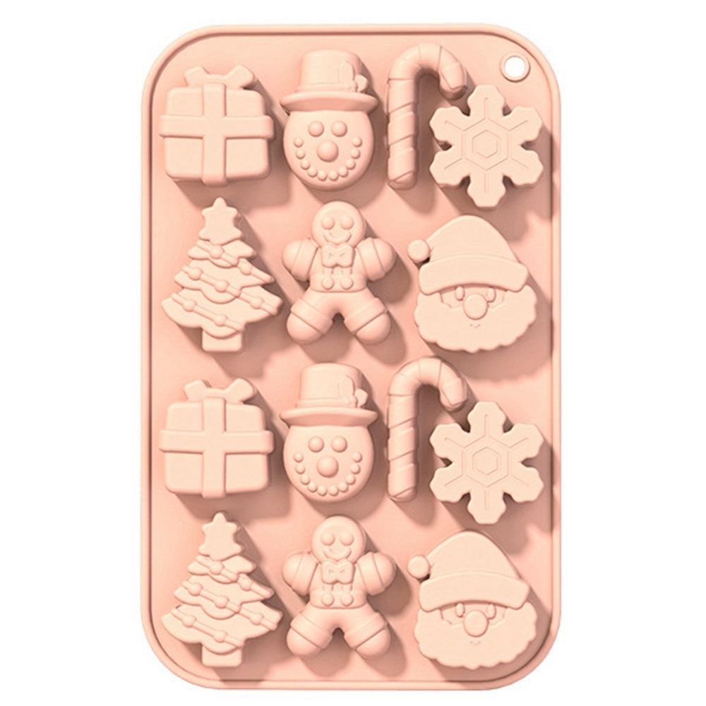 Форма силикон для кексов Новогодняя 12 шт. 20.5х13х2 см (MH-5250)
