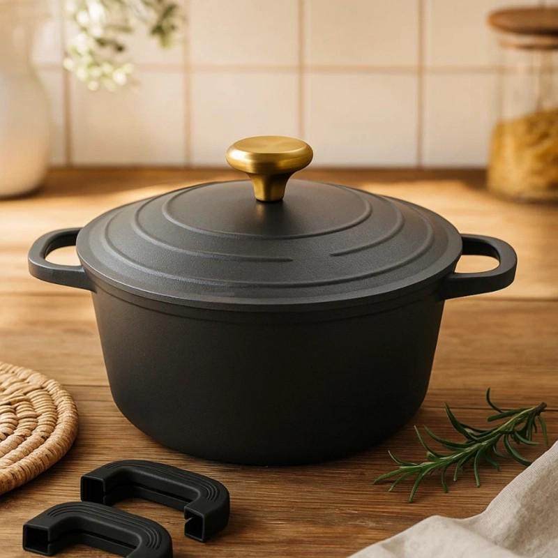 Кастрюля Edenberg EB-12095 с мраморным покрытием и металлической крышкой 6,5 л 28х13 см Черный (EB-12095) - фото 1 Кастрюля Edenberg EB-12095 с мраморным покрытием и металлической крышкой 6,5 л 28х13 см Черный (EB-12095) - фото 1