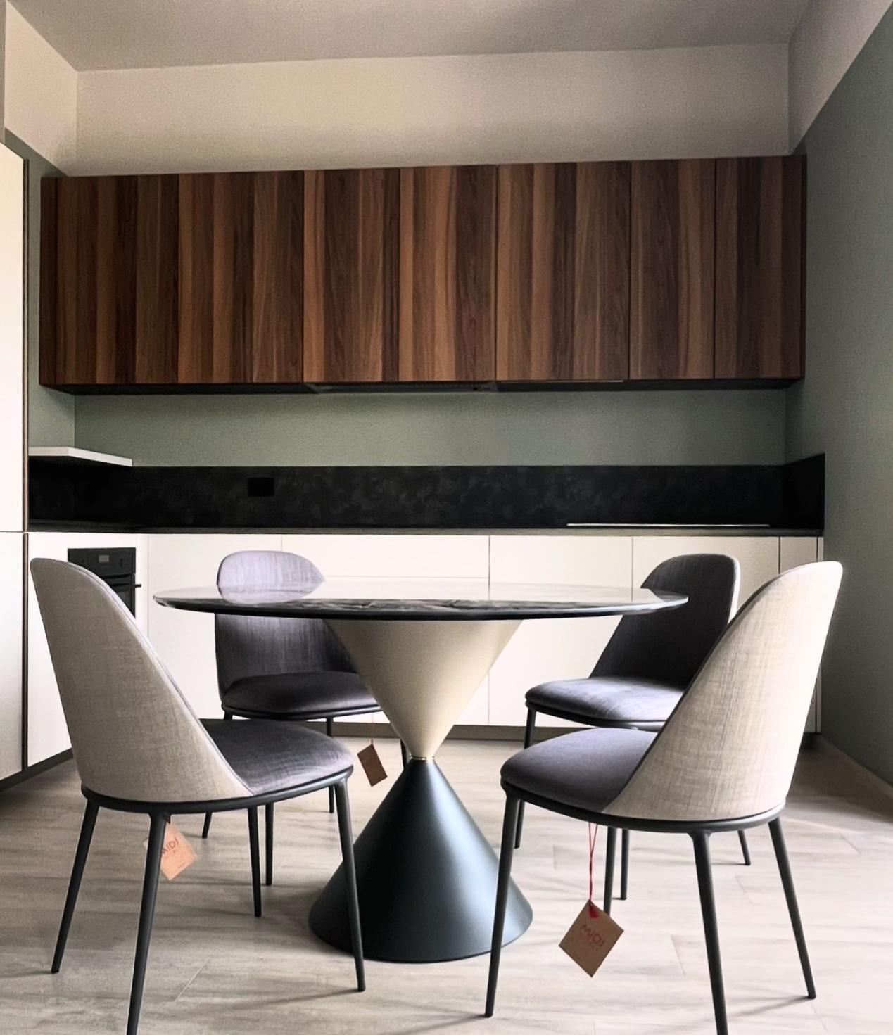 Стол обеденный Clessidra Crystal Ceramic 120 см Noir Desir (T1960120ND) - фото 3