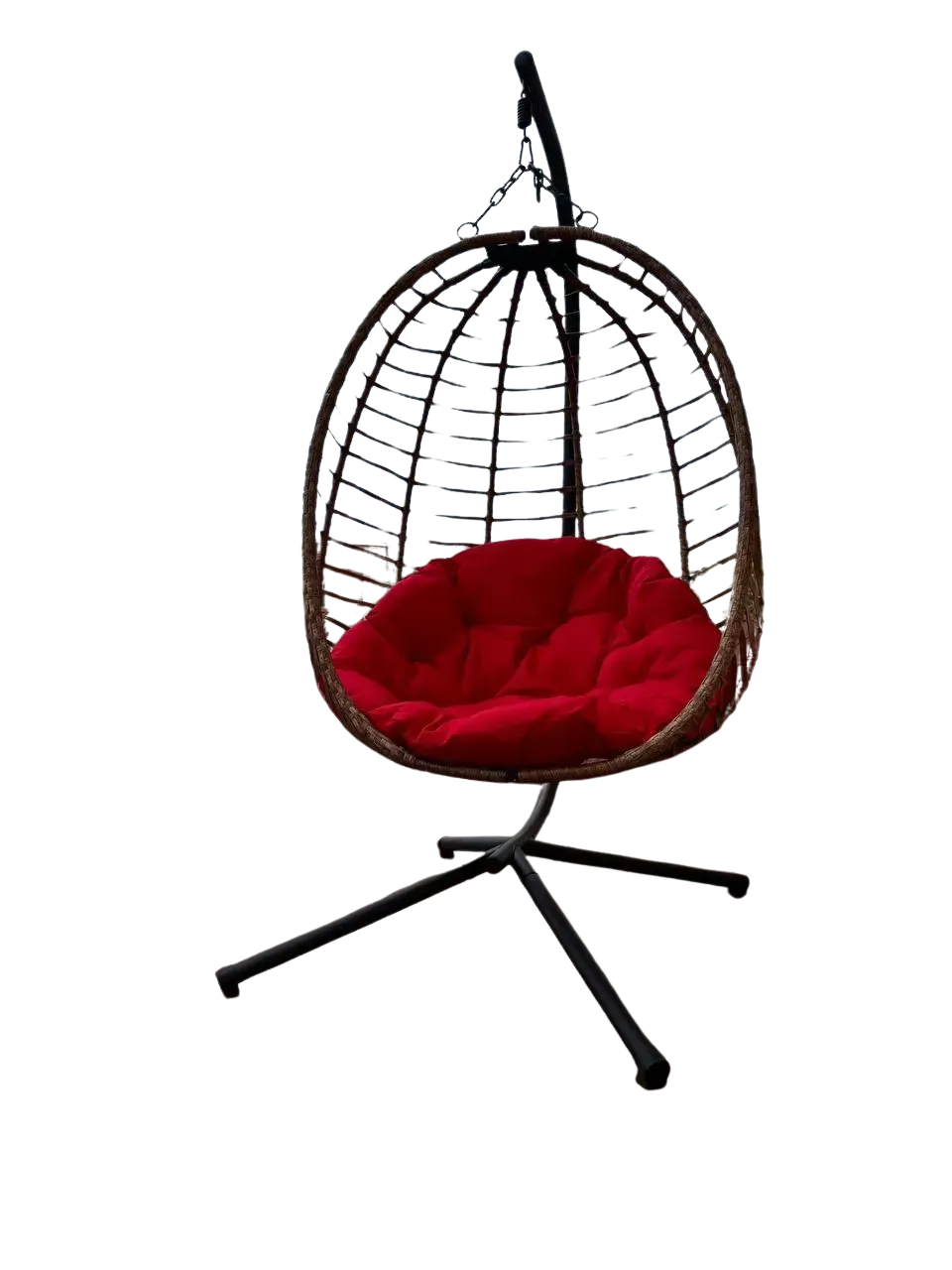 Крісло-кокон SAN VITO з м'якою подушкою Коричневий/Червоний (31732194) Крісло-кокон SAN VITO з м'якою подушкою Коричневий/Червоний (31732194)