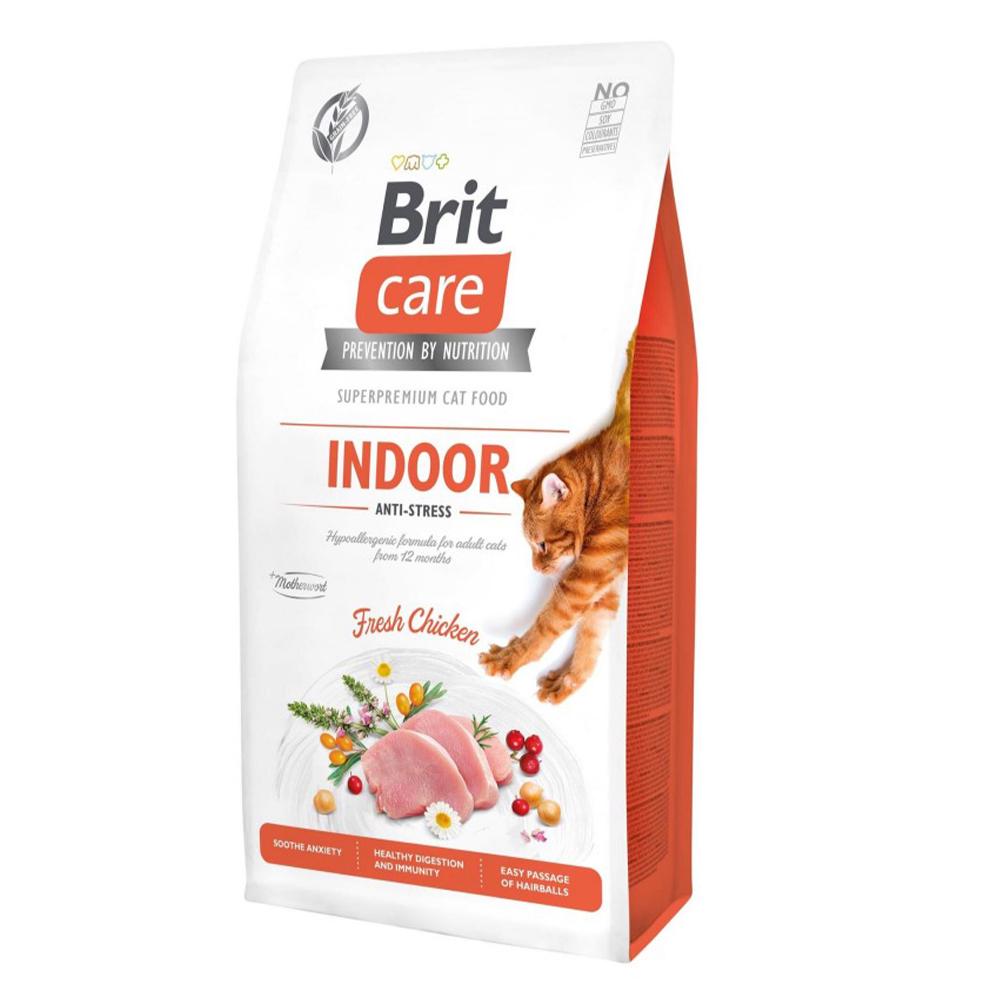 Сухой корм для котов Brit Care Cat GF Indoor Anti-stress - 7 кг