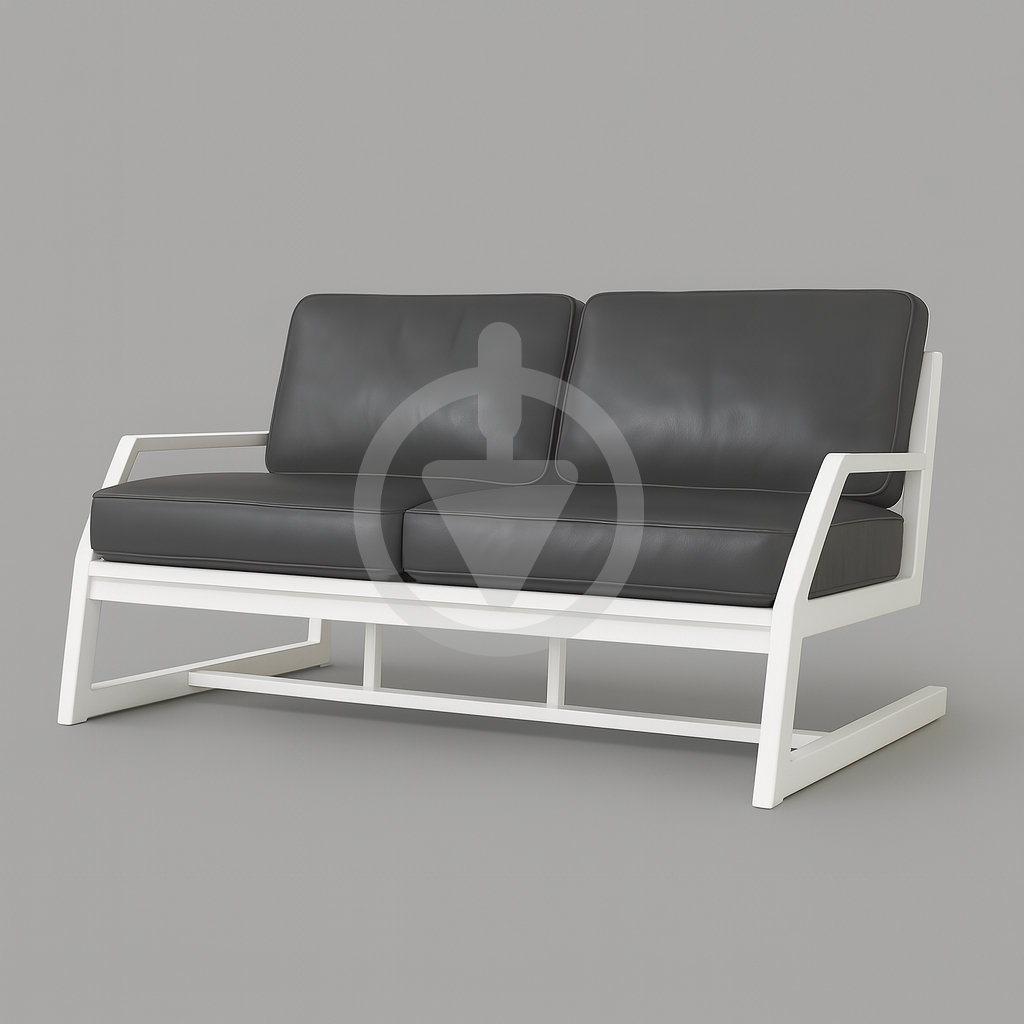 Диван металевий AVVS tech Атлас вуличний лофт екошкіра з підлокотниками 126 см Сірий/Білий (30222760) - фото 1 Диван металевий AVVS tech Атлас вуличний лофт екошкіра з підлокотниками 126 см Сірий/Білий (30222760) - фото 1