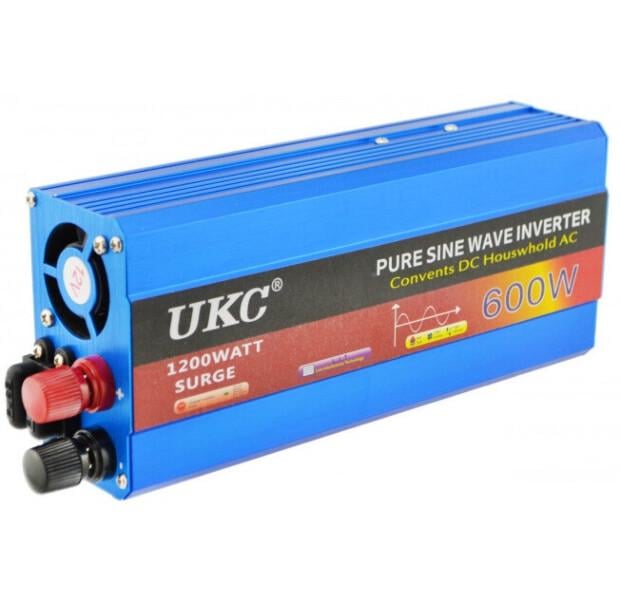 Преобразователь напряжения UKC Z1 AC/DC sine с чистой синусой 12-220V 600W (1-1-61118) - фото 4