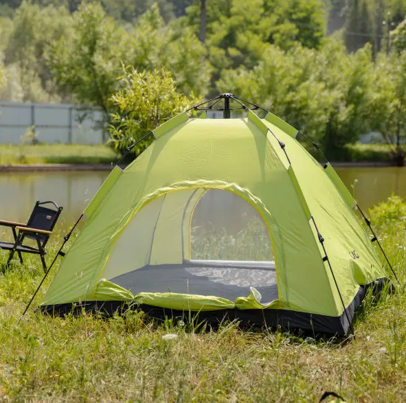 Намет туристичний двомісний 200х200х140 см Зелений (LU-019M) - фото 2