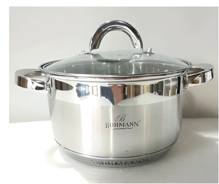 Каструля з кришкою Bohmann з нержавіючої сталі 6,5 л 24 см (27684885)