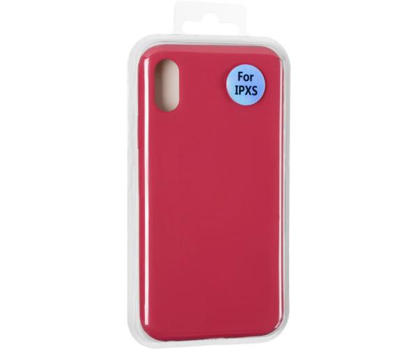 Чехол-накладка Full Soft Case для Apple iPhone X / Xs Бордовый - фото 2