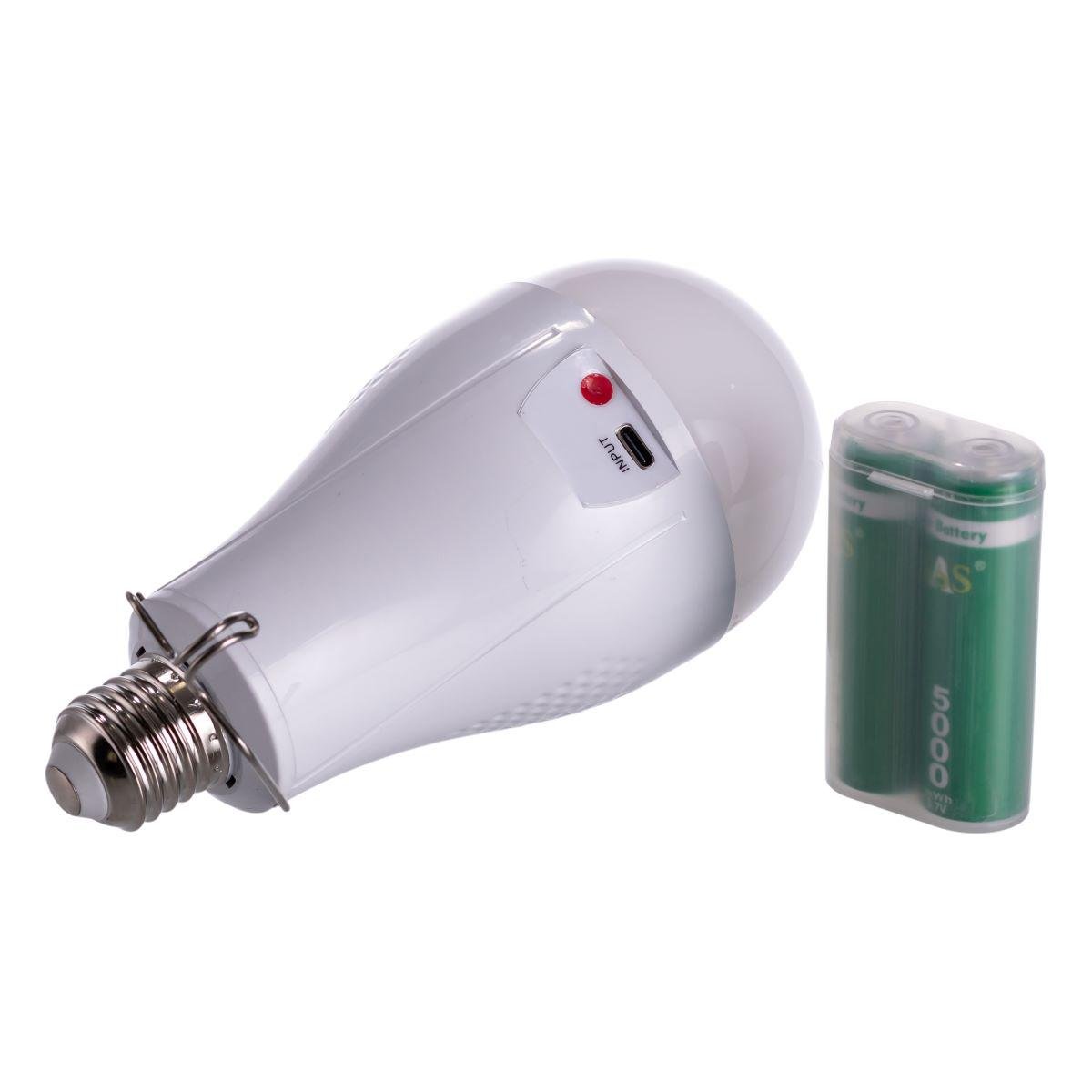 Лампочка аварійна HP-5-32 на акумуляторах для патрона з гачком E27 (7297) - фото 3