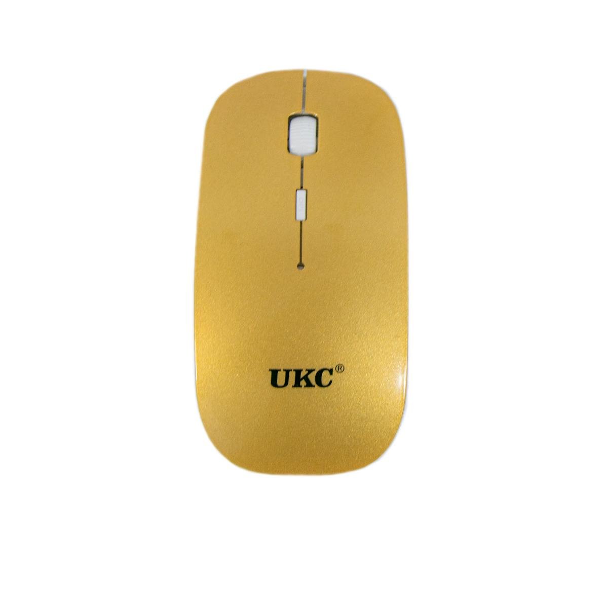 Беспроводная клавиатура и мышь Multimedia Keyboard UKC ZYG-902 Золотистый (1009021-Gold) - фото 6