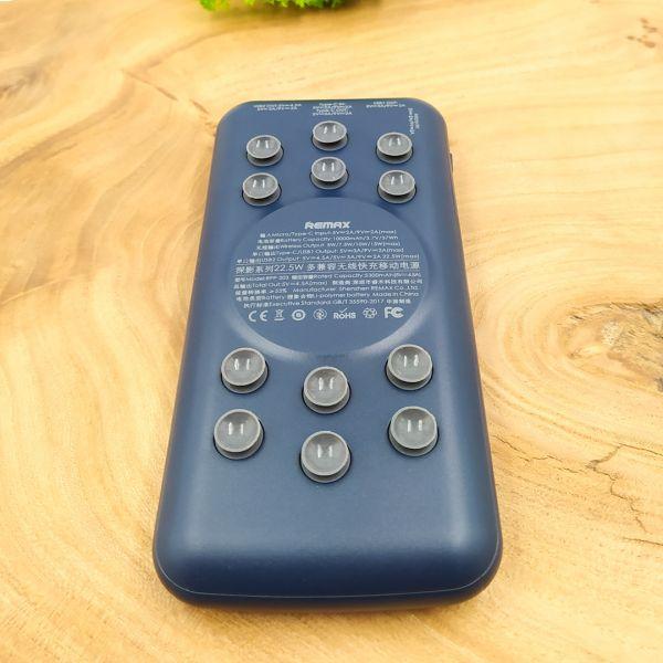 Повербанк Remax RPP-203 с беспроводной зарядкой 10000 mAh QC/PD 22,5W Blue (28241) - фото 4