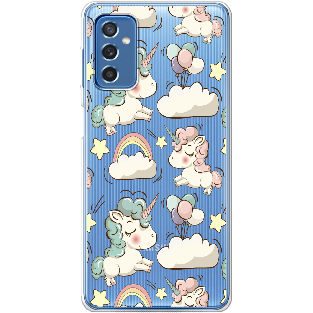 Чохол BoxFace Samsung Galaxy M52 (M526) Unicorns Прозорий силікон (43657-cc2-43657)