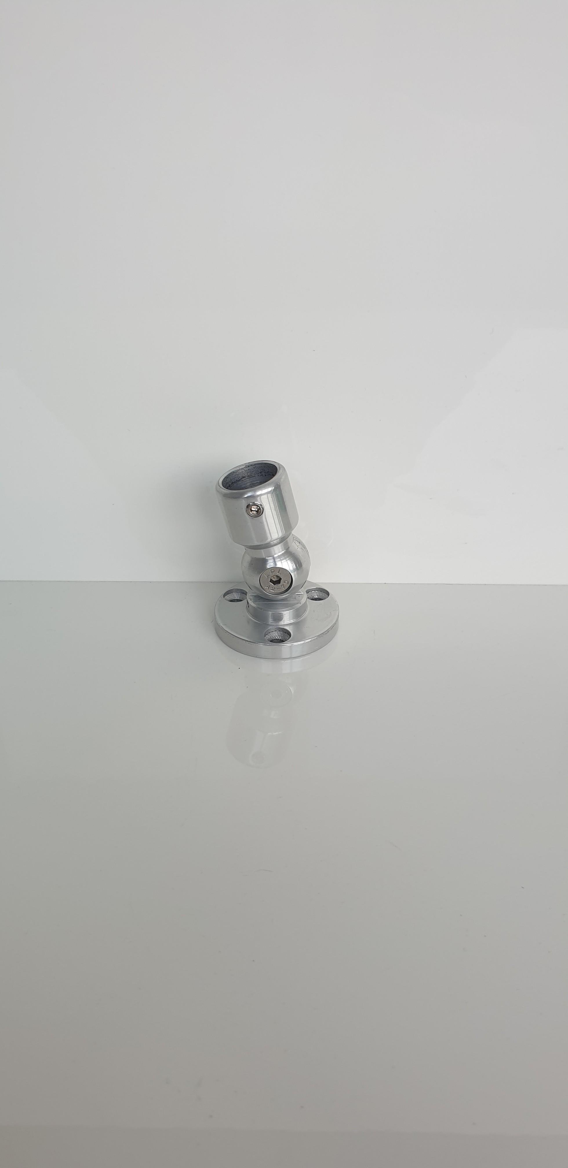 Фланець стіновий регульований для алюмінієвих перил Ø 16 Сріблястий - фото 2 Фланець стіновий регульований для алюмінієвих перил Ø 16 Сріблястий - фото 2