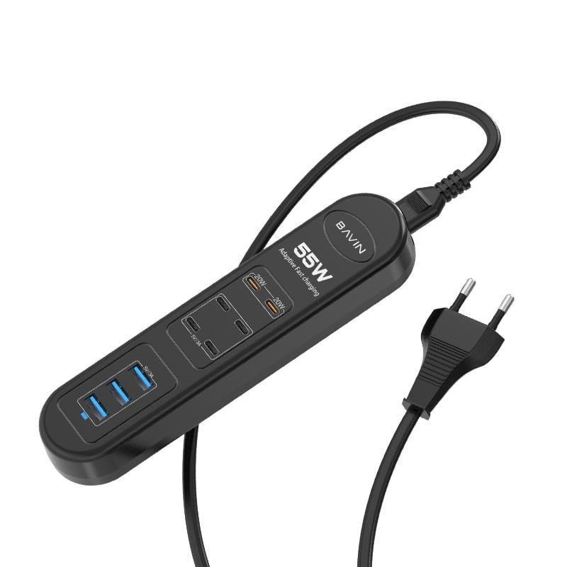 Фильтр-удлинитель BAVIN PC2109-EU 55W 6xUSB-C (PD)/3xUSB-A QC3.0 FAST CHARGER 1M Black (37164647) Фильтр-удлинитель BAVIN PC2109-EU 55W 6xUSB-C (PD)/3xUSB-A QC3.0 FAST CHARGER 1M Black (37164647)