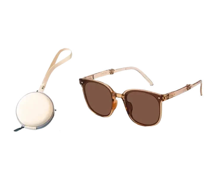 Очки солнцезащитные WimiSunn раскладные в чехле Коричневый (760)