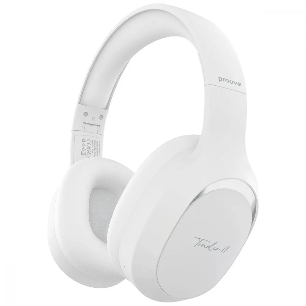 Наушники беспроводные Proove Tender 2 APP с Bluetooth 6.0 White (HPTR2001AP02)